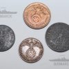 lote 4 monedas iii reich