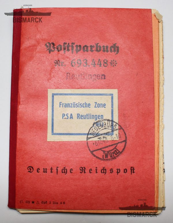 postsparbuch deutsche reischspost