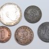 Lote 5 monedas de Tercer Reich