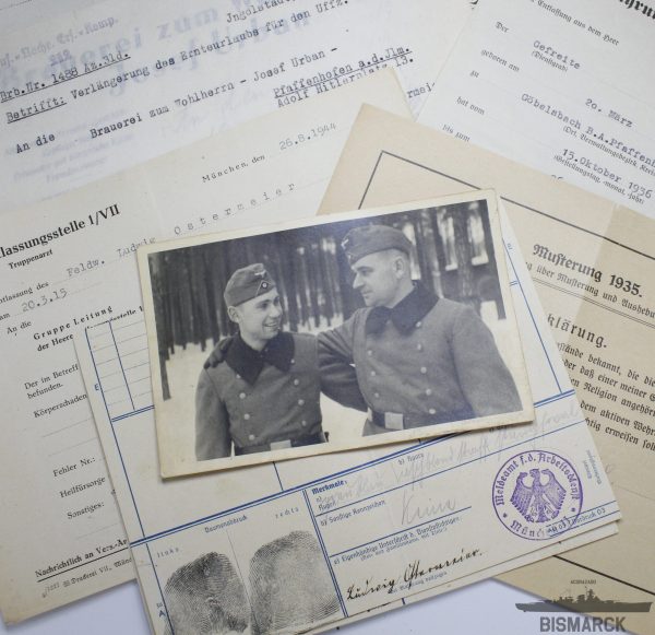 Lote documentos soldado Ludwig Ostermeier de la Wehrmacht