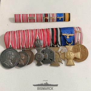 Pasador 8 Medallas Primera Guerra Mundial