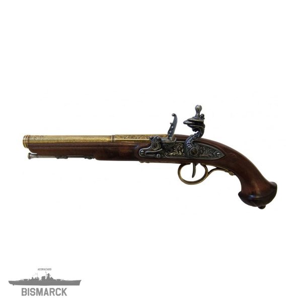 Pistola de chispa siglo XVIII