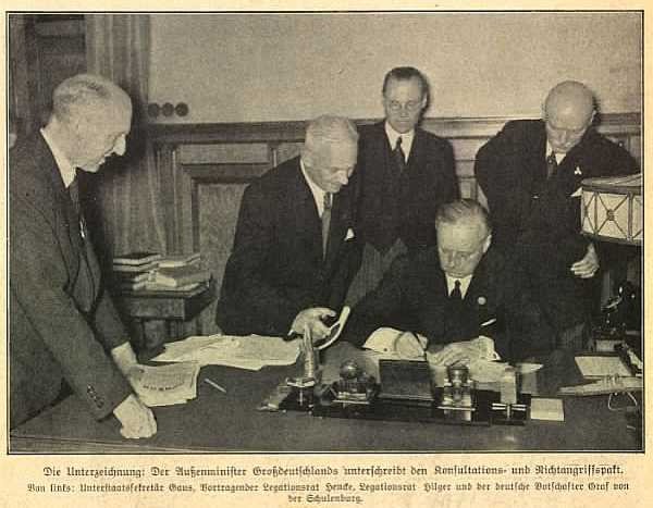Documento original del nombramiento del embajador alemán