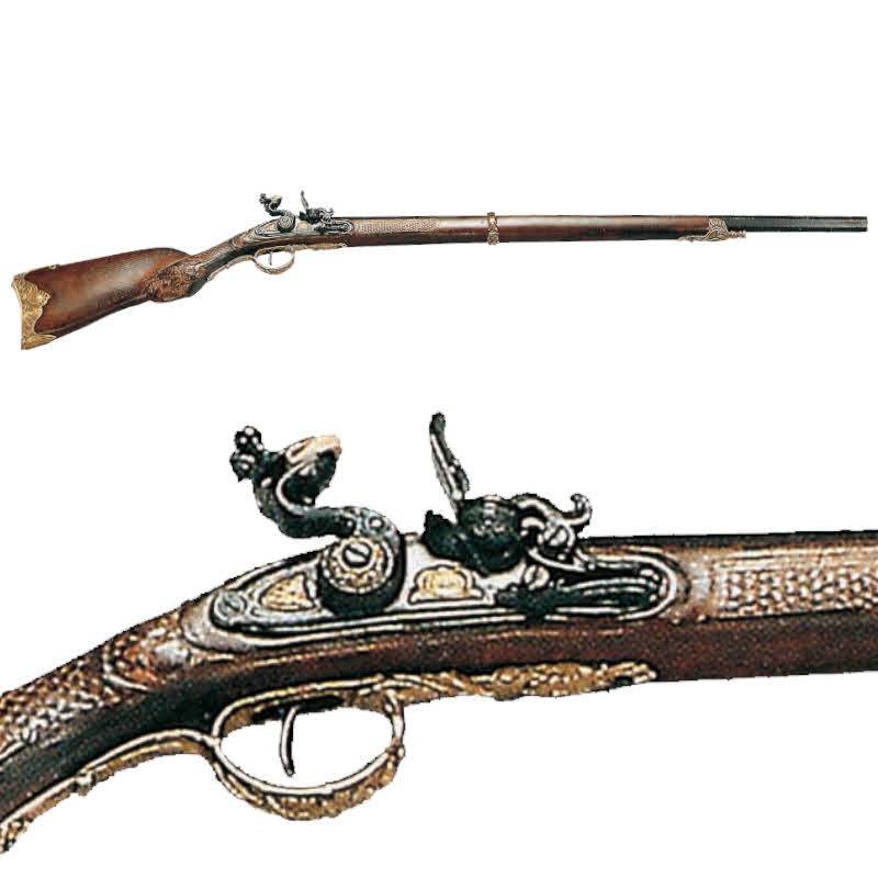 Rifle Francés Lepage 1820 - Réplica Denix - Acorazado Bismarck