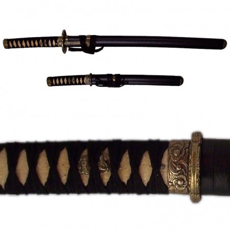 Juego Samurai Negro Dorado