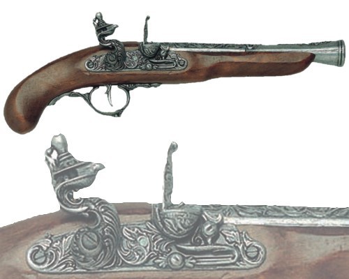 Pistola inglesa siglo XVIII