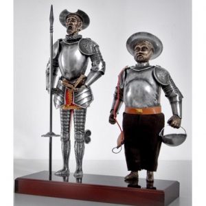 Quijote y Sancho en peana1