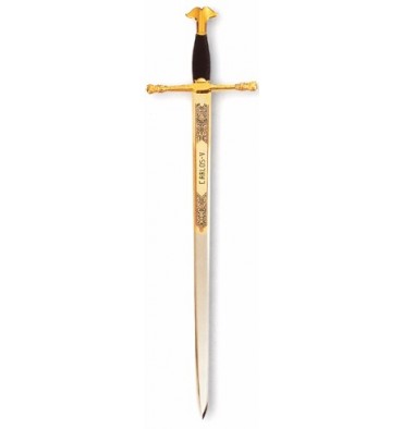 Espada CarlosV 76cm dorada