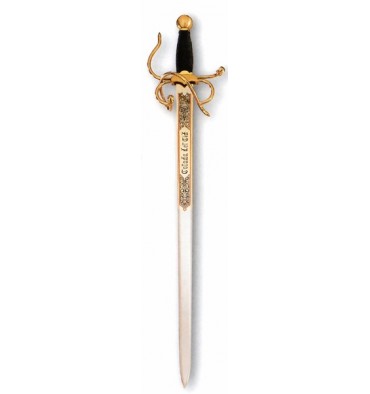 Espada Colada 76cm dorada