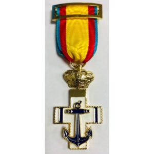 Cruz Mérito Naval distintivo azul